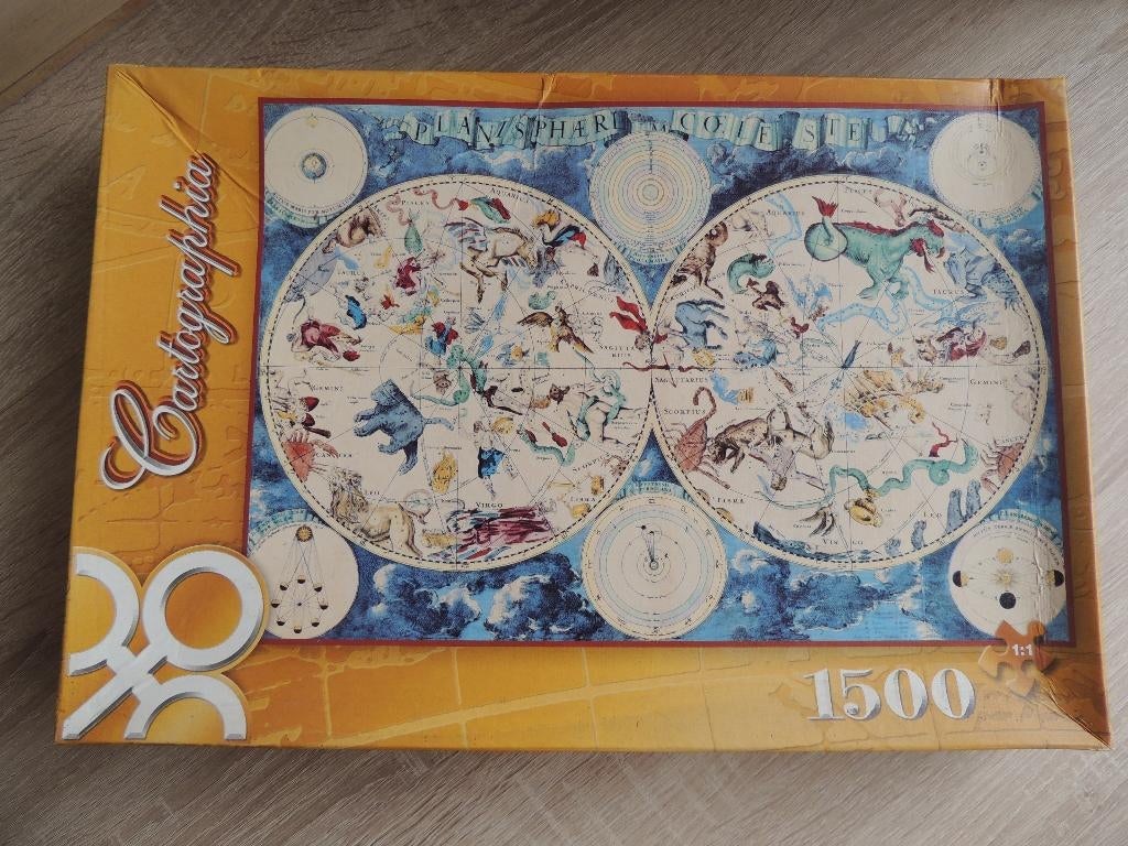 Puzzle 1500 pièces - Cartographie, Hobby & Loisirs créatifs, Sport cérébral & Puzzles, Puzzle, Enlèvement