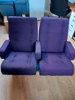 Dubbele vintage cinema/bioscoop stoel., Ophalen, Gebruikt, Stof