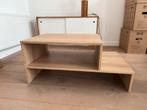 Moderne tafel in houtlook, Huis en Inrichting, Tafels | Salontafels, Ophalen, Zo goed als nieuw