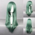 Pruik smaragdgroen lang haar in laagjes, Handtassen en Accessoires, Uiterlijk | Haarverzorging, Verzenden, Nieuw