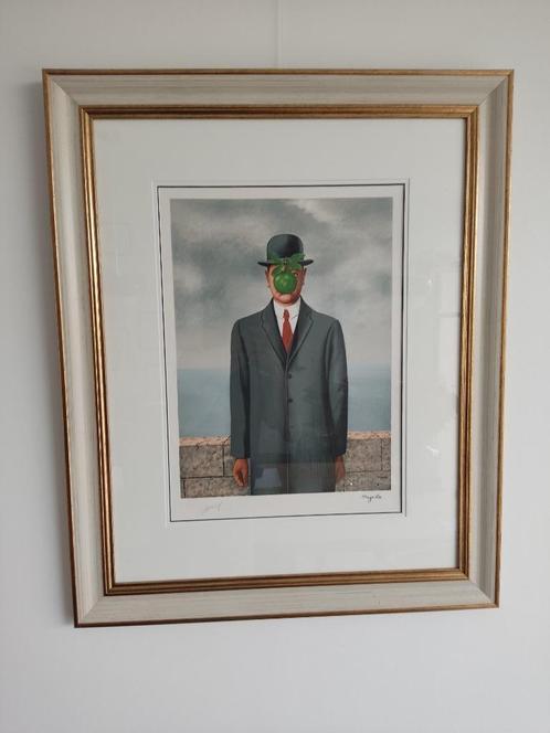 lithographie de René Magritte 'le fils de l'homme', Antiquités & Art, Art | Peinture | Moderne, Enlèvement ou Envoi