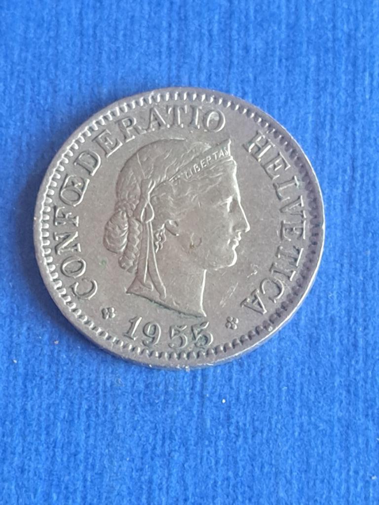 1955 Suisse 10 centimes, Envoi, Autres pays, Monnaie en vrac