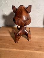 Vase en bois sculpte, Antiquités & Art, Enlèvement ou Envoi