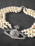Collier de perles Vivienne Westwood avec cristaux, Envoi, Comme neuf, Argent
