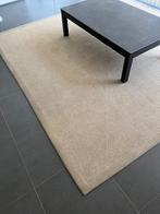 Beige vloerkleed met structuur, Huis en Inrichting, Ophalen, Gebruikt, Beige, Vierkant