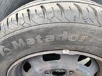 Jeu de 4 pneus Matador 185/65 R15 H sur jantes, 15 inch, Banden en Velgen, Gebruikt, Personenwagen