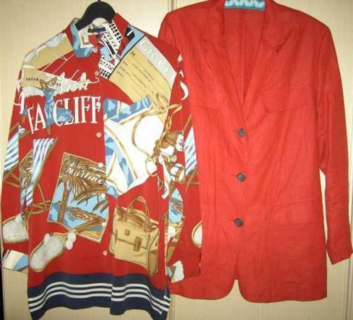Geklede bloes met vest - Gigue - maat 42 (als NIEUW !), Kleding | Dames, Dames-kledingpakketten, Zo goed als nieuw, Maat 42/44 (L)