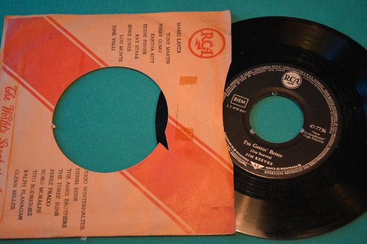 Jim Reeves – I Know One (E) - vinyl singel (1960), Cd's en Dvd's, Vinyl Singles, Gebruikt, Single, Country en Western, 7 inch