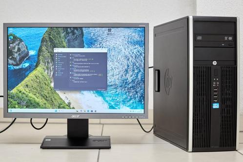 HP i5 PC + 8GB RAM + SSD + 22" Monitor – Gebruiksklaar, Computers en Software, Desktop Pc's, Zo goed als nieuw, HDD, SSD, Ophalen