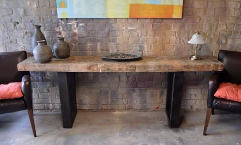 Superbe console style industriel, Maison & Meubles, Armoires | Dressoirs, Comme neuf, Enlèvement ou Envoi