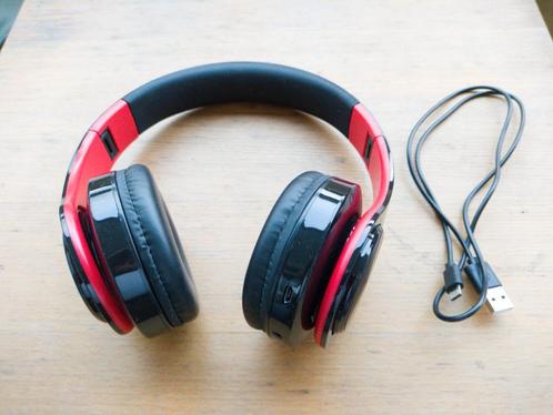 NIEUWE BLUETOOTH STEREOHOOFDTELEFOON MET FM-RADIO EN KAARTHO, Computers en Software, Headsets, Zo goed als nieuw, On-ear, Draadloos