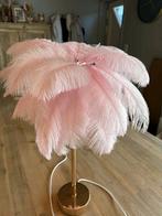 Lamp met echte struisvogelveren, Ophalen, Zo goed als nieuw