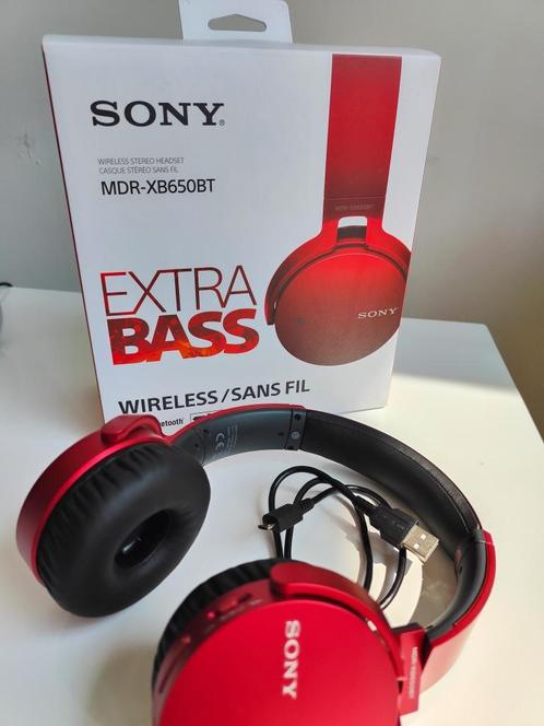 Sony Extra Bass Bluetooth hoofdtelefoon, TV, Hi-fi & Vidéo, Casques audio, Comme neuf, Supra-aural, Sony, Sans fil, Bluetooth