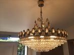 kristallen luchter, Huis en Inrichting, Lampen | Kroonluchters, Ophalen, Zo goed als nieuw, Glas, Antiek