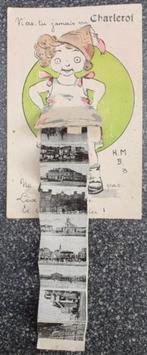 N'as tu jamais vu Charleroi Systeemkaart, Verzamelen, Postkaarten | België, Ophalen of Verzenden, 1920 tot 1940, Gelopen, Henegouwen