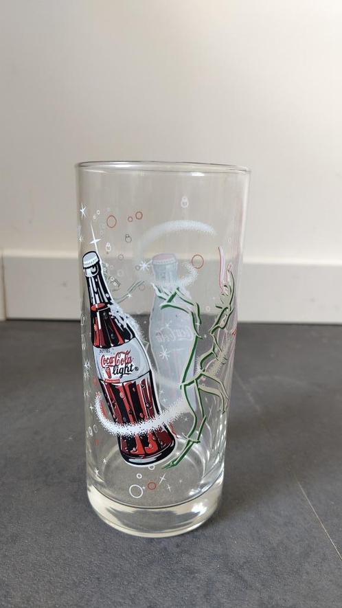 Collection COCA-COLA : 1 verre Coca-Cola light theme festif, Collections, Verres & Petits Verres, Comme neuf, Verre à soda, Enlèvement