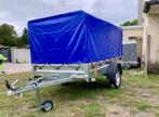 Aanhangwagen 236x129 met zeil nieuw, Autos : Divers, Remorques, Enlèvement, Neuf