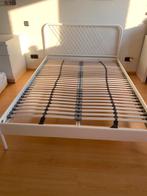 Metalen bed ikea, Huis en Inrichting, Slaapkamer | Bedden, Ophalen, Wit, Tweepersoons, 140 cm