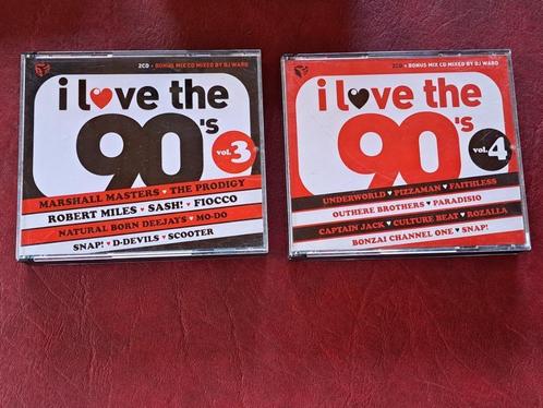 i love the 90's vol. 3 en 4, CD & DVD, CD | Compilations, Enlèvement ou Envoi