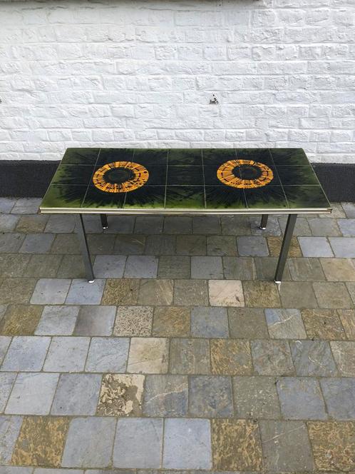 Tafel gesigneerd Vigneron • keramiek vintage kunstdecoratie, Antiek en Kunst, Antiek | Meubels | Tafels, Ophalen