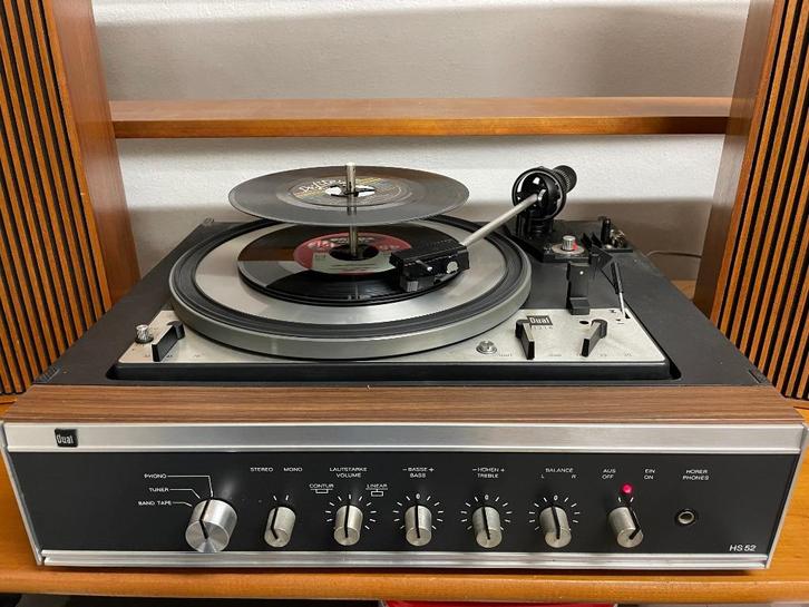 Dual HS52 platenspeler-wisselaar met speakers, Audio, Tv en Foto, Platenspelers, Refurbished, Platenspeler, Dual, Pitch-regelaar