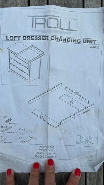 Troll dresser changing unit, Enlèvement, Neuf, Autres marques, Standard