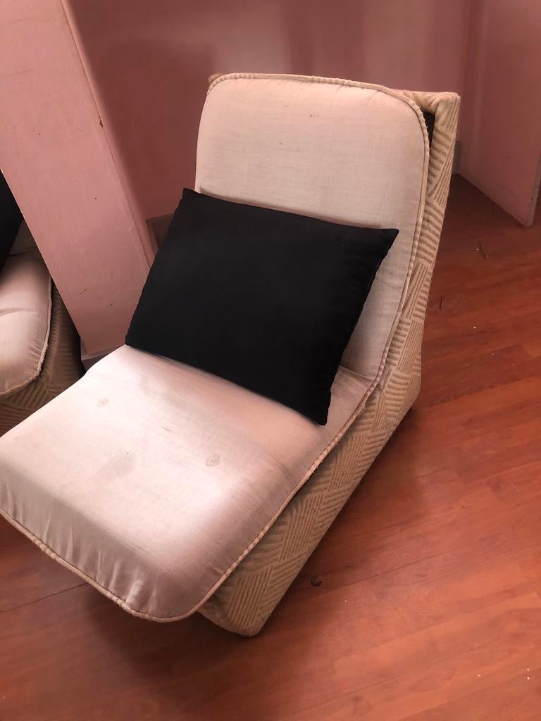 Fauteuil 1 place / tissu beige / urgent, Maison & Meubles, Fauteuils, Utilisé, Tissus, 50 à 75 cm, 75 à 100 cm, Enlèvement