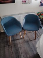 Muuto stoelen blauw, Huis en Inrichting, Stoelen, Ophalen, Gebruikt, Blauw