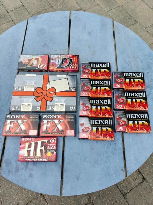 vintage 16 cassette tapes Sony TDK Maxell cassettebandjes, Cd's en Dvd's, Cassettebandjes, Nieuw in verpakking, Origineel, Overige genres