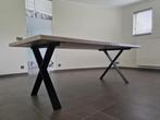 Splinternieuwe eettafel met eiken boomstamblad, Ophalen, Boomstamblad, 50 tot 100 cm, Vijf personen of meer