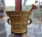 Antieke Koperen Bronzen Vijzel En Stamper, Ophalen