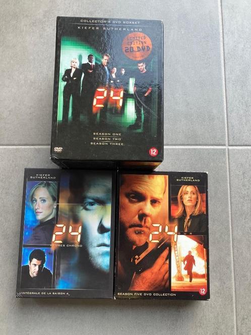 DVD Boxen 24 (seizoen 1-5), Cd's en Dvd's, Dvd's | Tv en Series, Zo goed als nieuw, Boxset, Ophalen of Verzenden