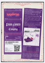 PAS VOOR 4 DAGEN + CAMPING LES ARDENTES 2025, Tickets en Kaartjes, Eén persoon, Meerdaags