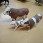 schleich koe stier kalf, Ophalen of Verzenden, Gebruikt, Boerderijdier