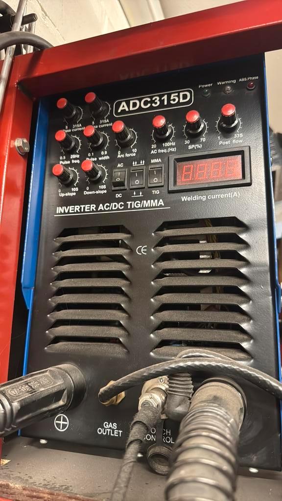 Ipotools tig lasapparaat 315 amp, Doe-het-zelf en Bouw, Gereedschap | Lasapparaten, Zo goed als nieuw, Tig, Ophalen