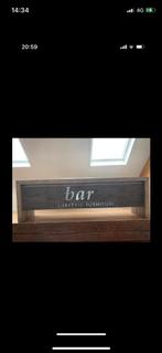 Beau bar ou comptoir en bois, Enlèvement, Éclairage