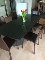 Tafel in graniet - zwart - Rustenbuild / Jasberg, Huis en Inrichting, Ophalen of Verzenden, Zo goed als nieuw