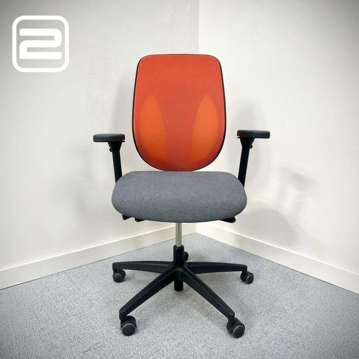 Giroflex	353-4029 Ergonomische Bureaustoel, Huis en Inrichting, Bureaustoelen, Zo goed als nieuw, Bureaustoel, Oranje, Ergonomisch