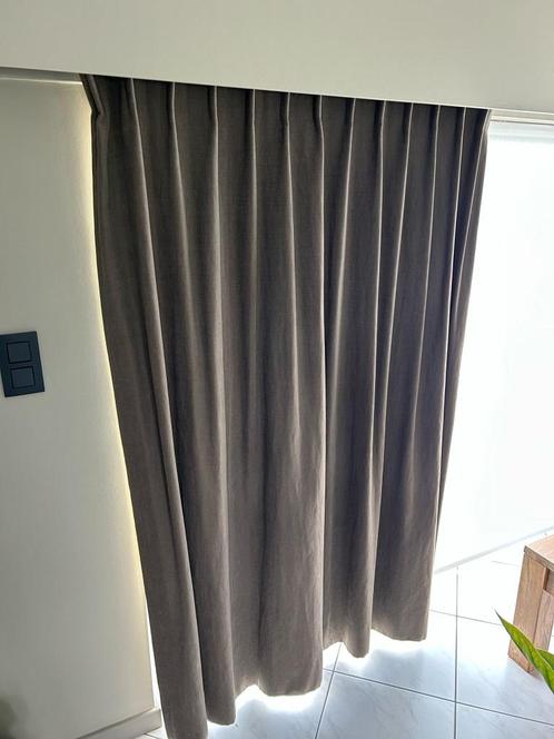11 x gordijnenstof - verduisterend - ongeveer 20 LM, Huis en Inrichting, Stoffering | Gordijnen en Lamellen, Gebruikt, Bruin, Ophalen