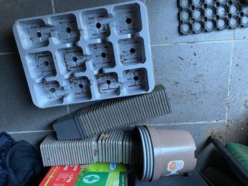 Gratis bloempotjes met bijhorende trays beschikbaar voor biedingen