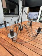 Luster 5 lampen, Huis en Inrichting, Lampen | Kroonluchters, Ophalen, Zo goed als nieuw, Metaal