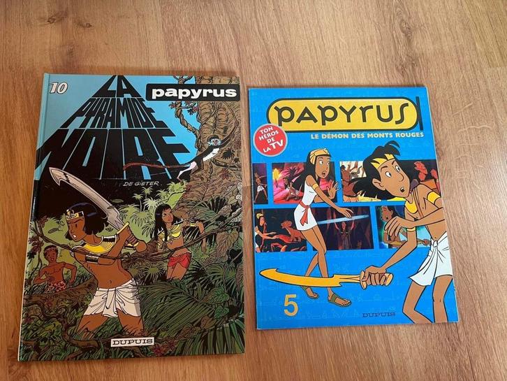 BD Papyrus - Tome 10 et « Le démon des Monts Rouges », Boeken, Stripverhalen, Zo goed als nieuw, Complete serie of reeks