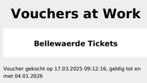 Bellewaerde Ticket, Tickets en Kaartjes, Recreatie | Pretparken en Attractieparken, Eén persoon, Ticket of Toegangskaart