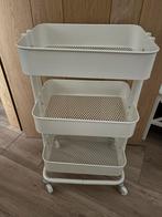 Witte rolkar Ikea Raskog, Huis en Inrichting, Ophalen, Zo goed als nieuw