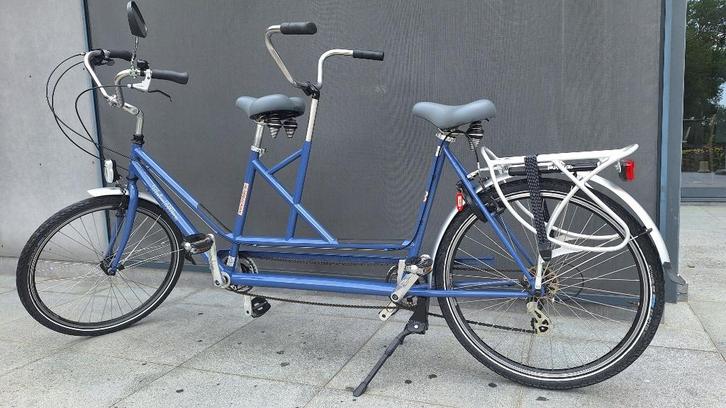 tweewieltandem TRI-BIKE, Fietsen en Brommers, Fietsen | Tandems, Gebruikt, Minder dan 10 versnellingen, Ophalen
