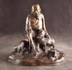 Antiek bronzen Aziatisch sculptuur, Antiek en Kunst, Verzenden