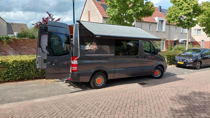 Camper Mercedes Sprinter 319 CDI 260PK 128000km's, Caravanes & Camping, Camping-cars, Particulier, jusqu'à 2, Modèle Bus ou Fourgon aménagé