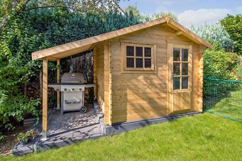 Blokhut - Tuinhuis Lars | 28 mm | vuren onbehandeld, Hobby en Vrije tijd, Overige Hobby en Vrije tijd, Nieuw, Verzenden
