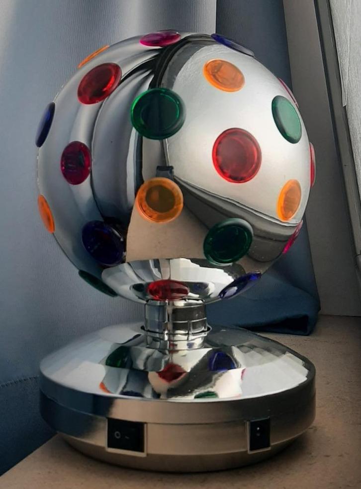 Kinder discolamp - zonder aandrijving, Muziek en Instrumenten, Licht en Laser, Gebruikt, Discobol, Kleur, Ophalen