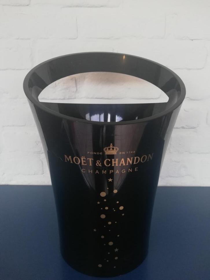Moët & Chandon Champagnekoeler Ijsemmer zwart, Verzamelen, Merken en Reclamevoorwerpen, Gebruikt, Gebruiksvoorwerp, Ophalen of Verzenden